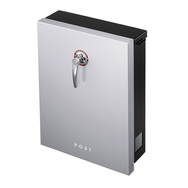 ポスト おしゃれ 壁付け シンプル 郵便受け 鍵付き かもんポスト LEAP(リープ) メタリックシルバーLEP-MS 22,253円