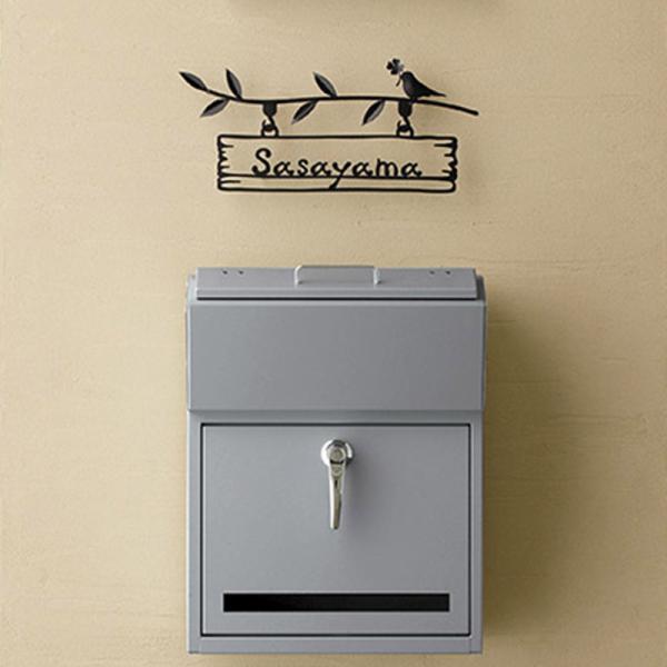 akaちゃん ポスト ポスト おしゃれ 壁付け 郵便受け 鍵付き かもんポスト Detail