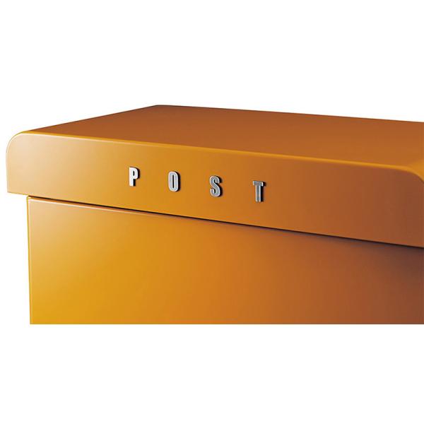 ポスト おしゃれ 壁付け レトロ 郵便受け 鍵付き かもんポスト PAST(パスト)右開き ゴールドオレンジPST-R-GO_3