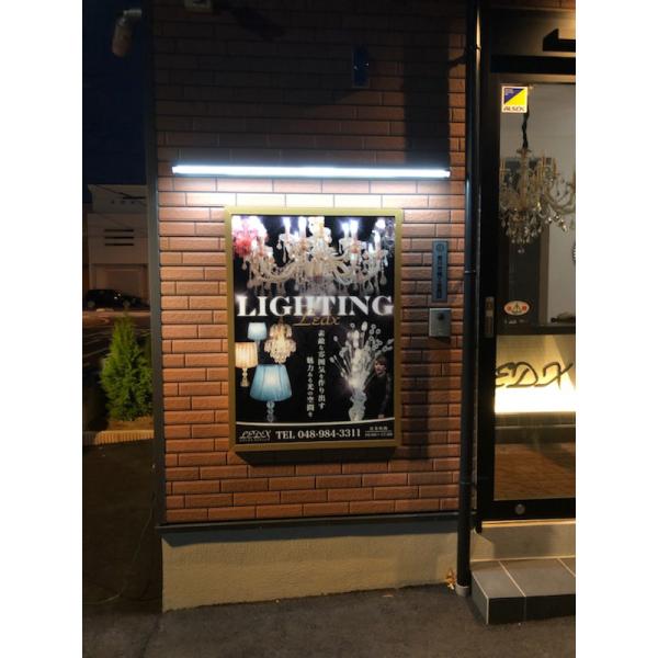 看板照明 屋外 防水 看板灯 ソーラーライトll 昼光色 L1200 AI-L1200-6000K ホワイト 看板 店舗 駐車場 照明器具