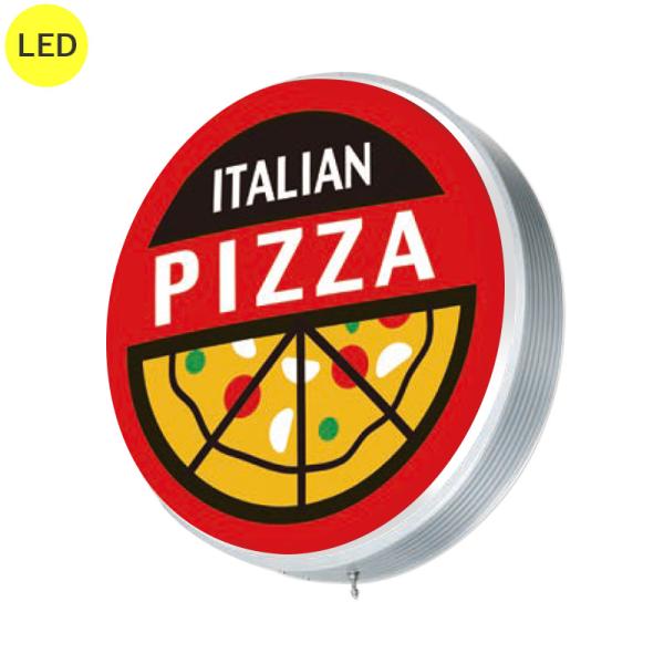 看板 電飾看板 壁面看板 丸型 ADS-6008KT-LED シルバー φ600 本体のみ 屋外 防水 店舗看板 壁付け LED おしゃれ 壁