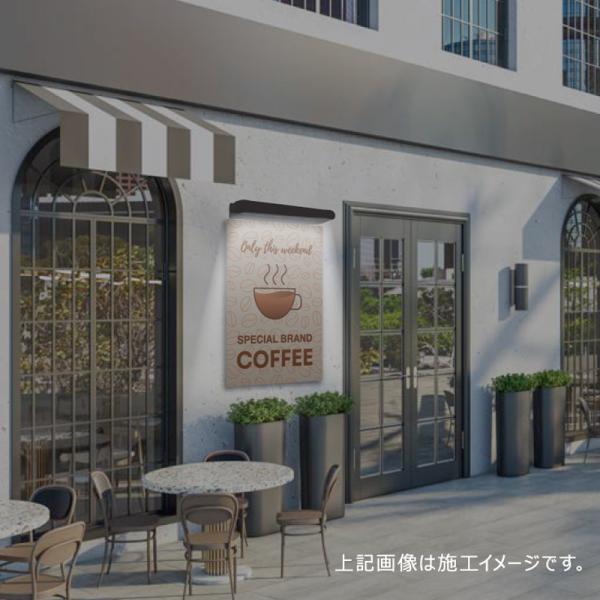 看板照明 屋外 LED 看板灯 外照式 ポラックス4 900L 電球色3000K ブラック POLLUX4-900L-30K 三和サインワークス 看板 店舗_5