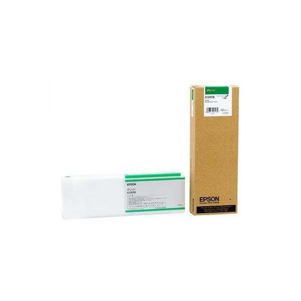 エプソン 純正 インク カートリッジ ICGR58 グリーン 700ml インクジェットインク