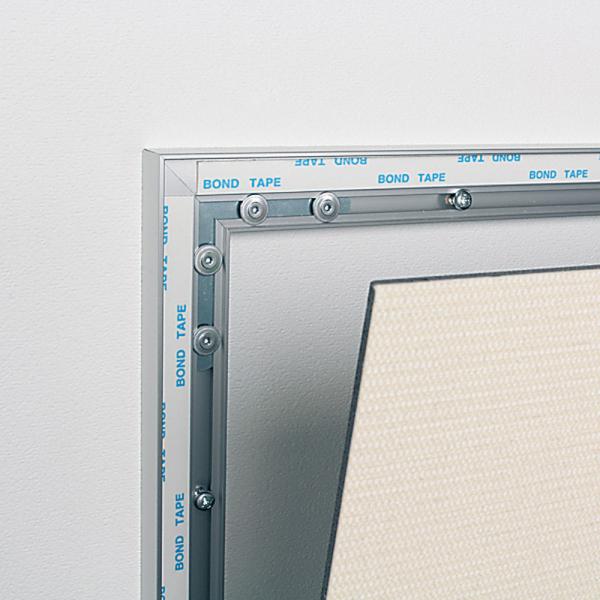 マグネットボード おしゃれ 壁 壁付け アルモード 掲示ボード 694 シルバー/ボード木目ナチュラル 屋内用 W900×H600 694C-NA 900×600_6