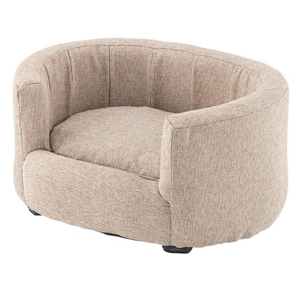 ペットソファ 楕円 可愛い おしゃれ ナチュラル ペットベッド ペットベット アイボリー PET-72IV