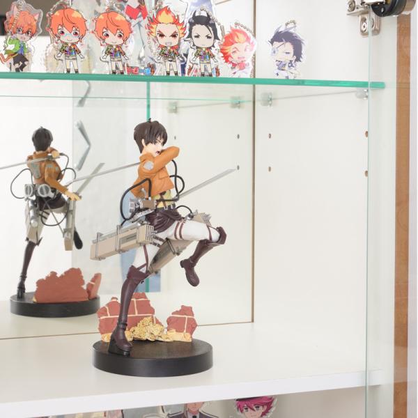 コレクションボックス 木製 フィギュアケース ショーケース アクリルスタンド 収納棚 安い 人気 コレクションシェルフL ナチュラル PT-612NA