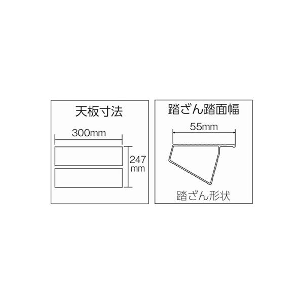 トラスコ TRUSCO オレンジブック 業務用 脚立 はしご H0.81m はしご兼用脚立 脚カバー付 THK-090 512-3666_1