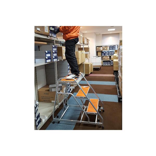 トラスコ TRUSCO 業務用 踏み台 作業台 H0.9m 作業用踏台 マグネット保持キャスタータイプ TAF-93MG 836-6923