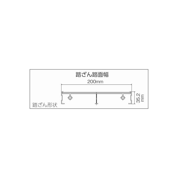 トラスコ TRUSCO オレンジブック 業務用 踏み台 作業台 縞板タイプ・段高300mm 作業用踏台 TSFC-257 336-5123_1