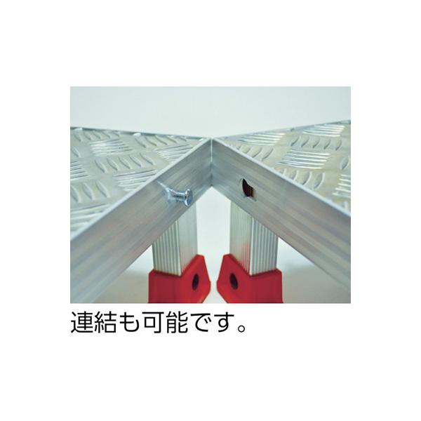 トラスコ TRUSCO オレンジブック ステップ 踏み台 H0.1m 連結式アルミステップ(縞板タイプ) AS-5310 423-4031_1
