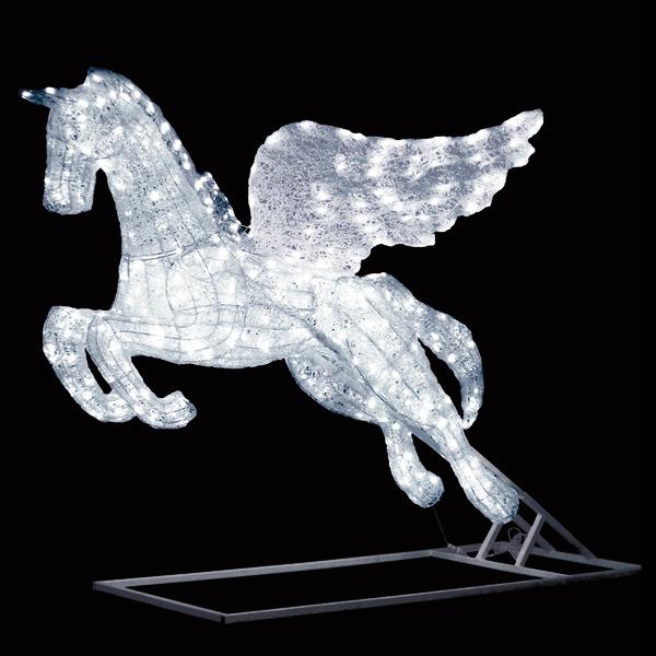 イルミネーション LEDクリスタルグロー ホッピングペガサス T0004-3*