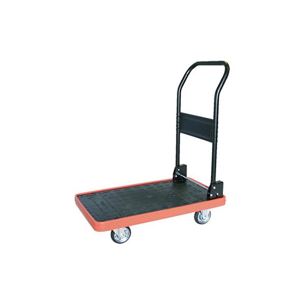 トラスコ TRUSCO オレンジブック 業務用 折りたたみ MKP樹脂製運搬車 折りたたみハンドル ブラック MKP-151 361-6029