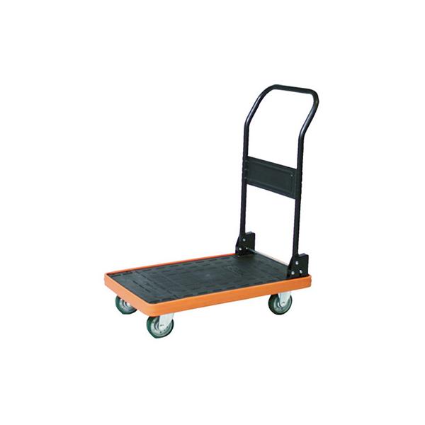 トラスコ TRUSCO オレンジブック 業務用 折りたたみ MKP樹脂製運搬車 折りたたみハンドル ブラック MKP-301U 767-9459