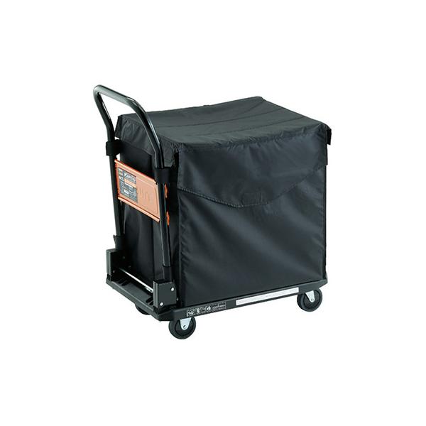トラスコ TRUSCO オレンジブック 業務用 樹脂台車 カルティオ 折畳ハンドル ブラック MPK720BK-CHB 161-4006