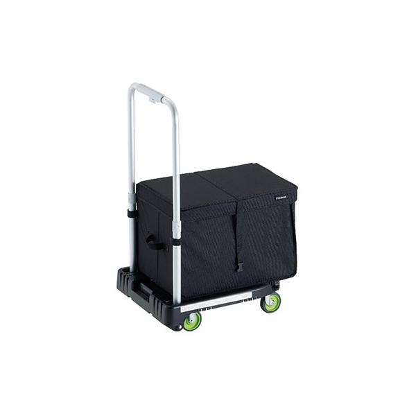 トラスコ TRUSCO オレンジブック 業務用 小型 樹脂台車 カルティオミニWeego ブラック WP-2G-BK-THB 194-8176