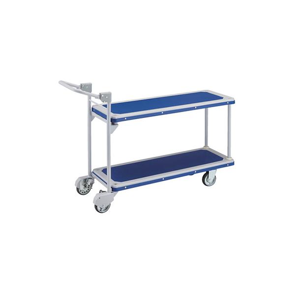 トラスコ TRUSCO オレンジブック 業務用 プレス製運搬車 ドンキカート 片袖2段タイプ 404NHS 160-7765