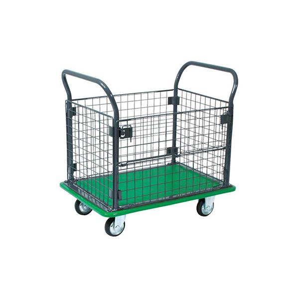 トラスコ TRUSCO オレンジブック 業務用 プレス製運搬車 ハイグレード運搬車 金網付 307EBN 336-4178