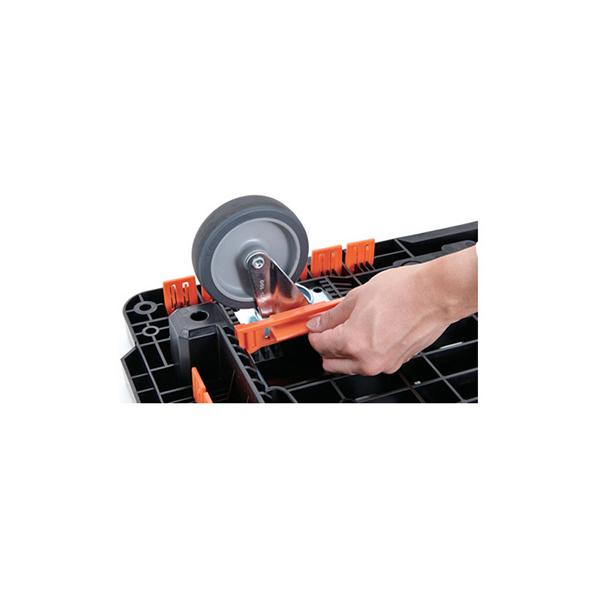 トラスコ TRUSCO オレンジブック 業務用 ビートル 2段式・ハンドルなし・収納式柵付 BT920KJ5-E100 206-3396_5