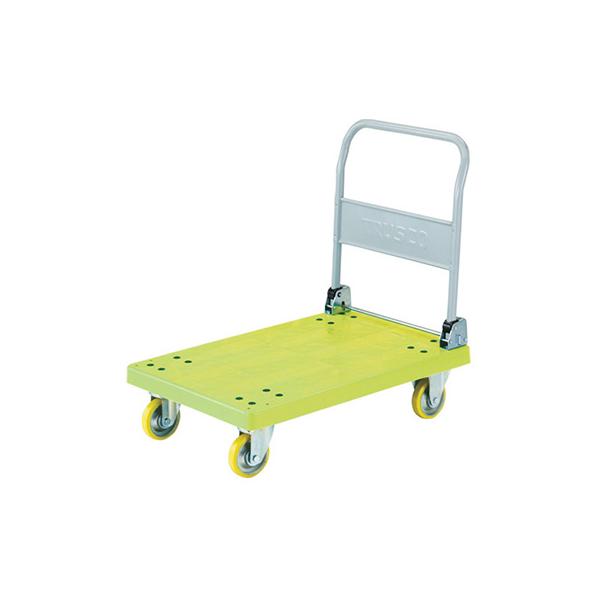 トラスコ TRUSCO オレンジブック 業務用 帯電防止性樹脂運搬車 グランカート 折りたたみハンドルタイプ TP-E901 489-3514