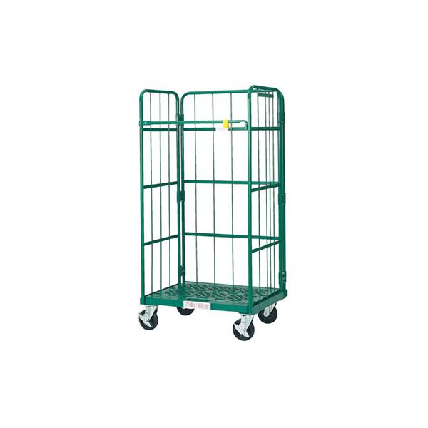 トラスコ TRUSCO オレンジブック 業務用 鋼製カゴ車省音タイプ ハイテナー 床板プラスチック製 THT-XJ6C 462-4025