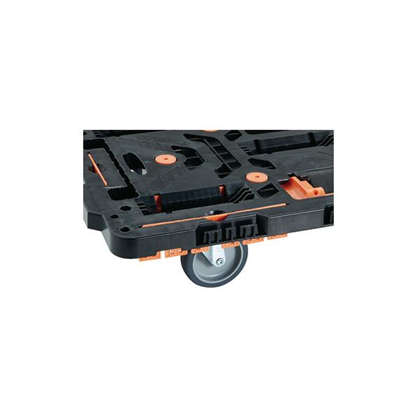 トラスコ TRUSCO オレンジブック 業務用 ビートル 平台車・収納式柵付 BT700KJ5-E100-M4 4台入り 206-3377_8