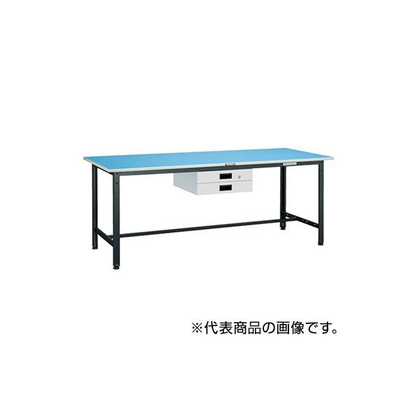 トラスコ TRUSCO 軽量作業台 薄型2段引出し付 ホワイト 1800X900X740mm BE-1890UDK2W 856-3844
