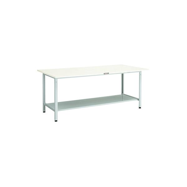 トラスコ TRUSCO オレンジブック 軽量作業台 下棚2枚付 ホワイト 1800X900X740mm AE-1809LT2 W 466-7239