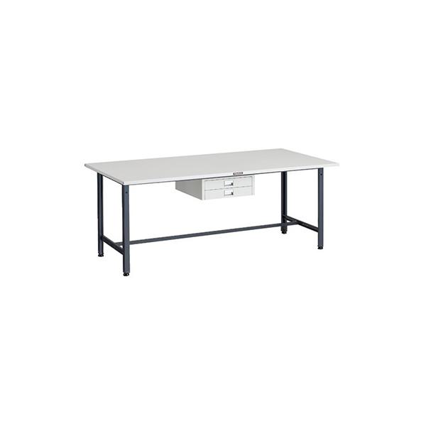 トラスコ TRUSCO 業務用 軽量作業台 薄型引出し付 ダークグレー 1800X900X740mm SAE-1809UDC2 DG 183-3846