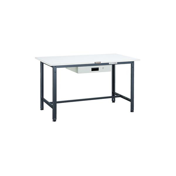 トラスコ TRUSCO 業務用 軽量作業台 薄型1段引出し付 ダークグレー1800X900X740mm AE-1809UDK1 DG 454-3131