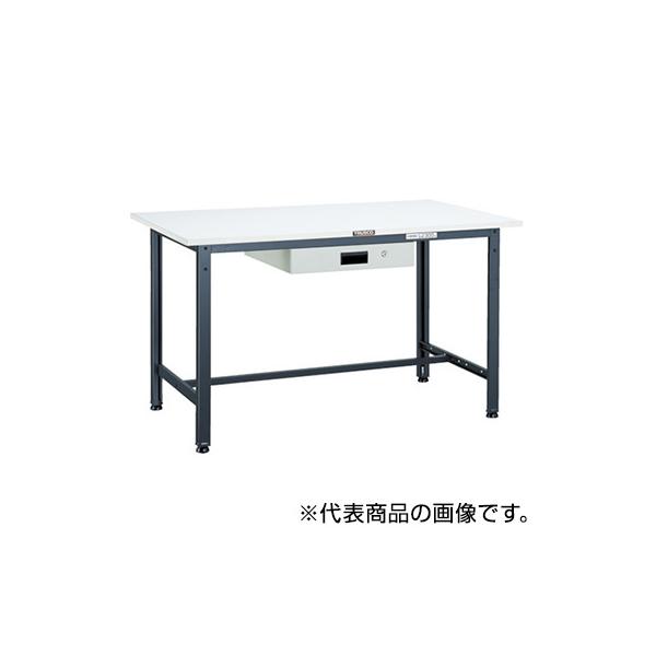 トラスコ TRUSCO 業務用 軽量作業台 薄型引出し付 ダークグレー 1800X900X740mm RAE-1809UDK1 DG 454-5745
