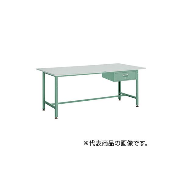 トラスコ TRUSCO オレンジブック 業務用 軽量作業台 1段引出し付 グリーン 900X600X740mm RAE-0960F1 278-4343
