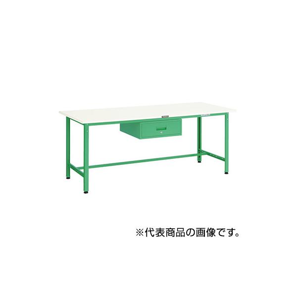 トラスコ TRUSCO 軽量作業台 1段引出し付 ヤンググリーン 1800X900X740mm RAE-1809F1 YG 467-2143