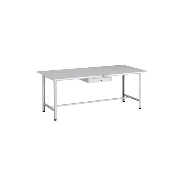 トラスコ TRUSCO 軽量作業台 薄型1段引出し付 ホワイト 1800X900X740mm RAE-1809UDC1 W 183-3834