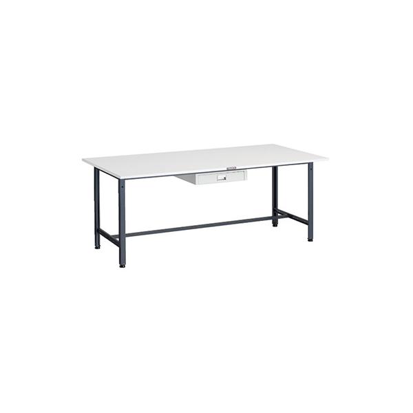 トラスコ TRUSCO 軽量作業台 薄型1段引出し付 ダークグレー 1800X900X740mm AE-1809UDC1 DG 183-3819