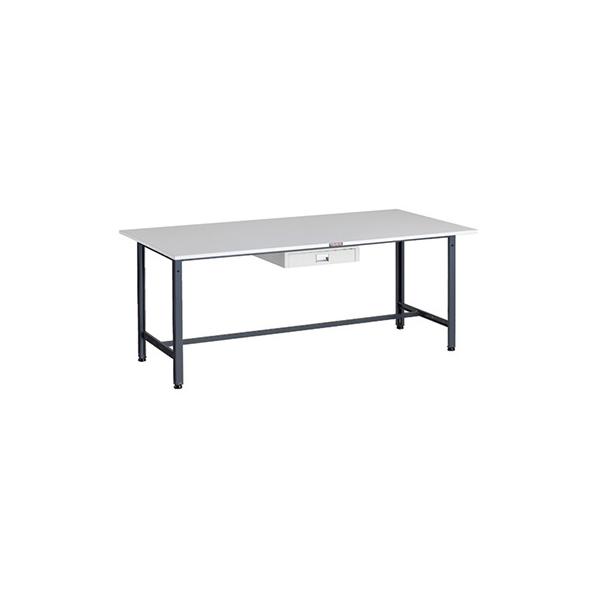 トラスコ TRUSCO 軽量作業台 薄型1段引出し付 ダークグレー 1800X900X740mm RAE-1809UDC1 DG 183-3833