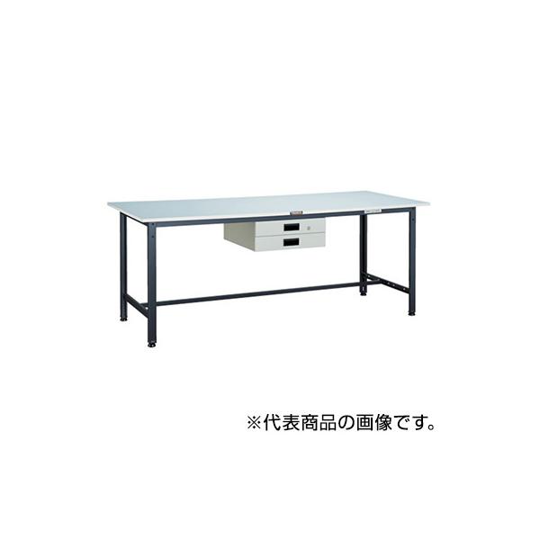 トラスコ TRUSCO 業務用 軽量作業台 薄型引出し付 ダークグレー 1800X900X740mm RAE-1809UDK2 DG 454-5753