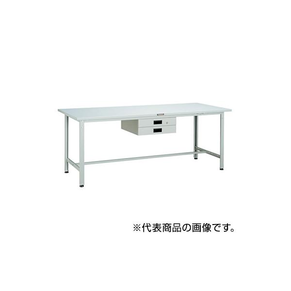 トラスコ TRUSCO 業務用 軽量作業台 薄型2段引出し付 ダークグレー900X600X740mm SAE-0960UDK2 DG 454-6181
