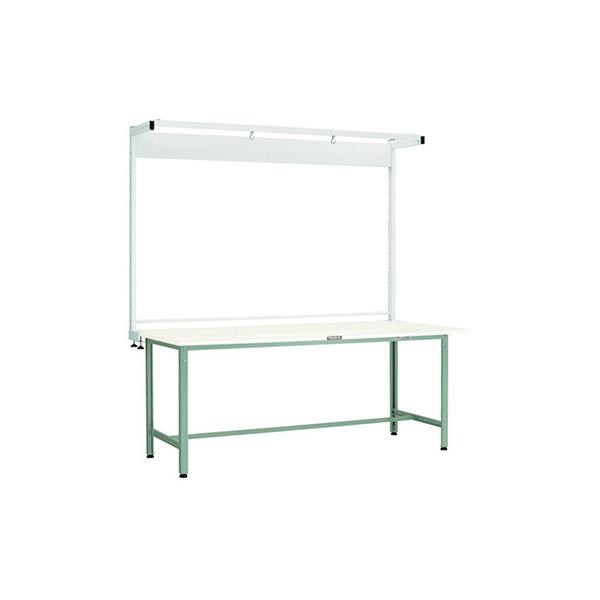トラスコ TRUSCO 業務用 軽量作業台 ツールハンガー付 グリーン 1800X750X1948mm AE-1800THN 466-7140