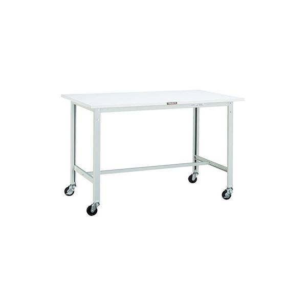 トラスコ TRUSCO 業務用 軽量作業台 φ75mmキャスター付 ホワイト 1800X900X809mm AE-1809C75 W 454-3106