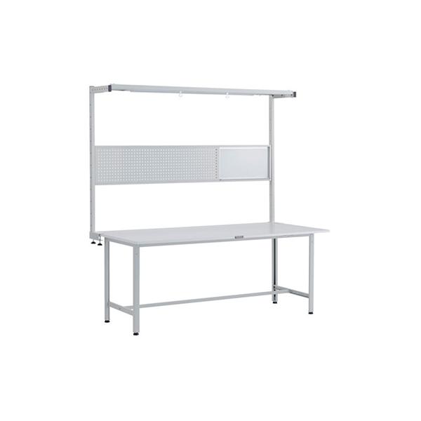 トラスコ TRUSCO 軽量作業台 オプションフルセット付 ホワイト 1800X900X1948mm RAE-1809THFS W 248-6832