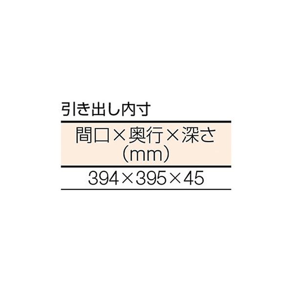 トラスコ TRUSCO 業務用 軽量作業台 薄型2段引出し付 ダークグレー 1800X900X740mm LEWR-1809UDK2 467-1414_3