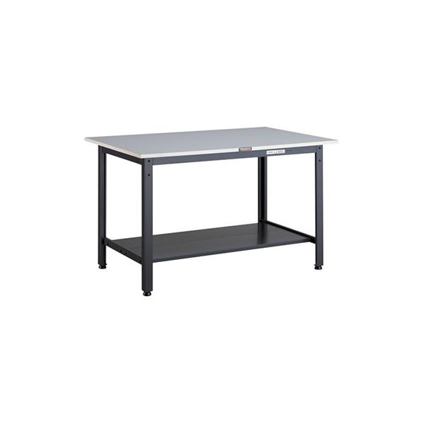 トラスコ TRUSCO 業務用 軽量作業台 下棚2枚付 ダークグレー 900X600X740mm LEWR-0960LT2 467-1104