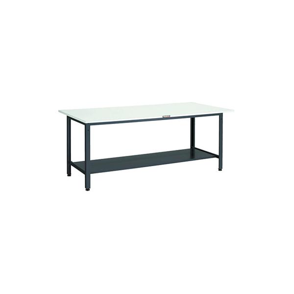 トラスコ TRUSCO 業務用 軽量作業台 下棚2枚付 ダークグレー 1800X750X740mm LEWR-1800LT2 467-1309