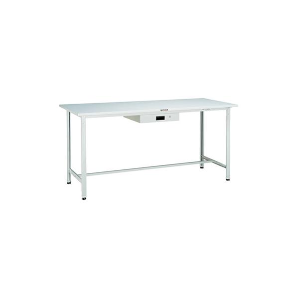 トラスコ TRUSCO 業務用 軽量立ち作業台 薄型1段引出し付 ホワイト900X600X900mm HSAE-0960UDK1 W 454-4625