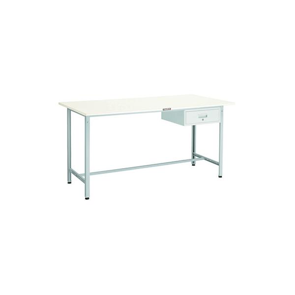 トラスコ TRUSCO 業務用 軽量立ち作業台 1段引出し付 ホワイト 1800X900X900mm HRAE-1809F1 W 467-0477