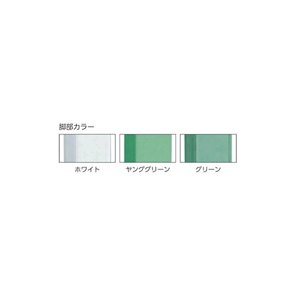 トラスコ TRUSCO 業務用 軽量立ち作業台 2段引出し付 グリーン 1800X750X900mm HRAE-1800F2 278-5048_2