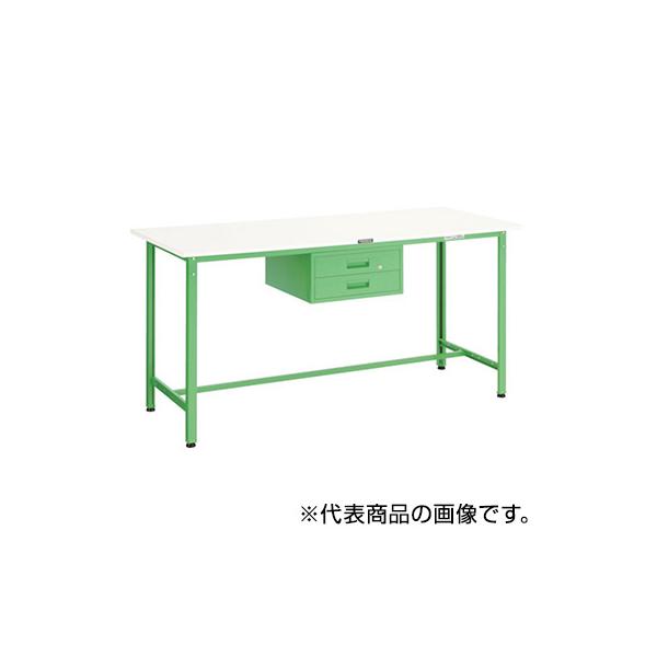 トラスコ TRUSCO 業務用 軽量立ち作業台 2段引出し付 ホワイト 1800X900X900mm HAE-1809F2 W 770-2094