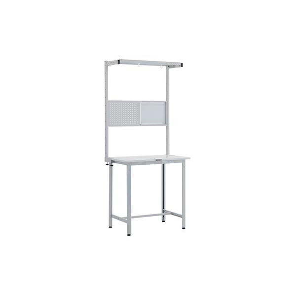 トラスコ TRUSCO 軽量立ち作業台 オプションフルセット付 ホワイト 900X600X2108mm HAE-0960THFS W 246-3933