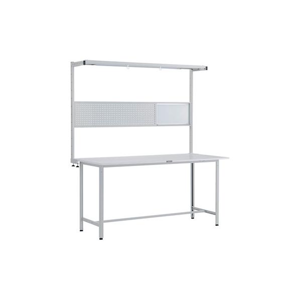 トラスコ TRUSCO 業務用 作業台 オプションフルセット付 ホワイト1800X900X2108mm HRAE-1809THFSW 246-3934