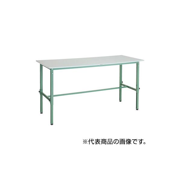 トラスコ TRUSCO 業務用 高さ調節式作業台 基本タイプ グリーン 1800X900X650〜950mm RAEM-1809 285-1164